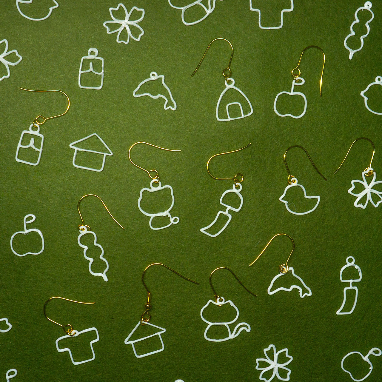 Hand-drawn Earrings